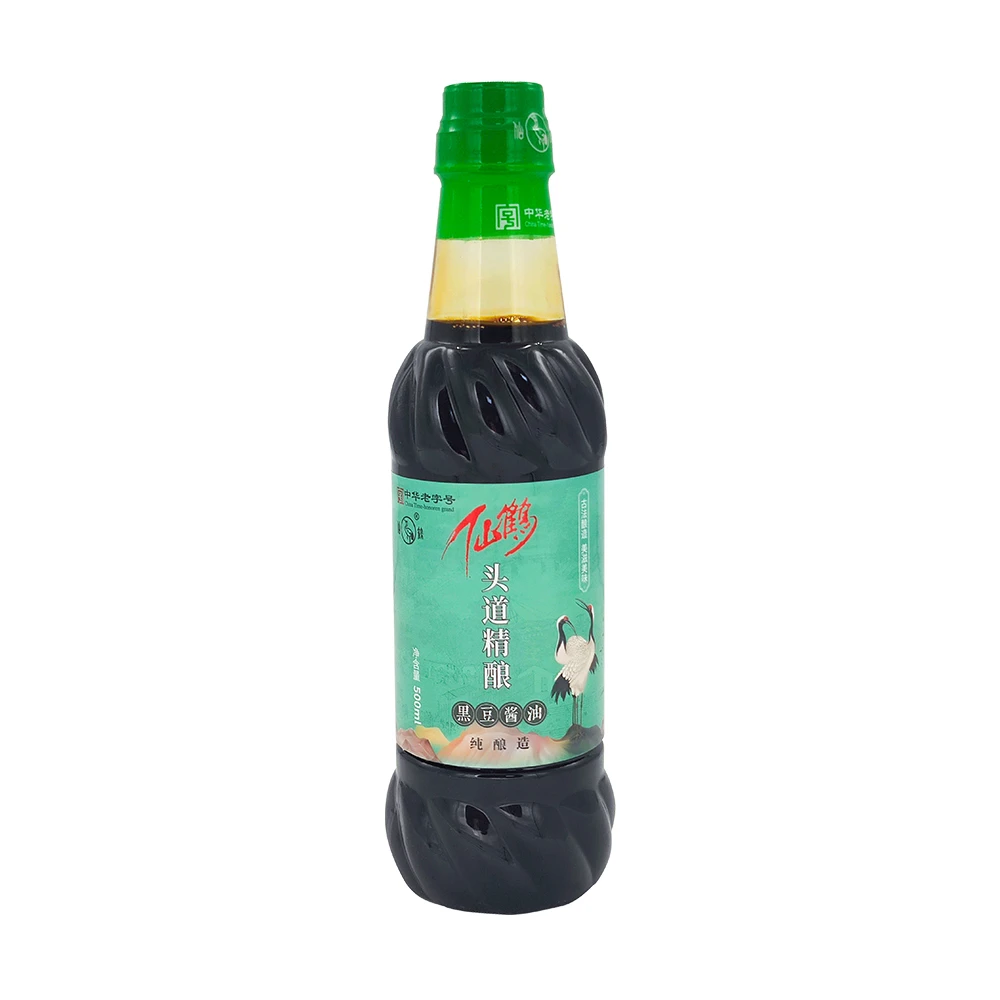 仙鹤头道精酿黑豆酱油500ml