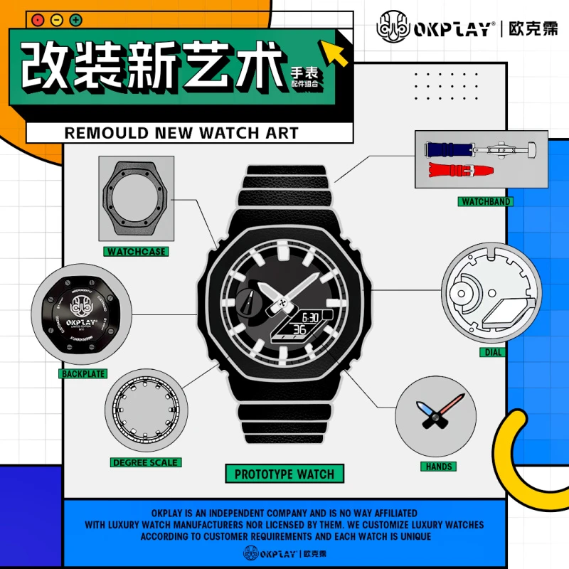 OKPLAY改装新艺术高级私人定制腕表系列