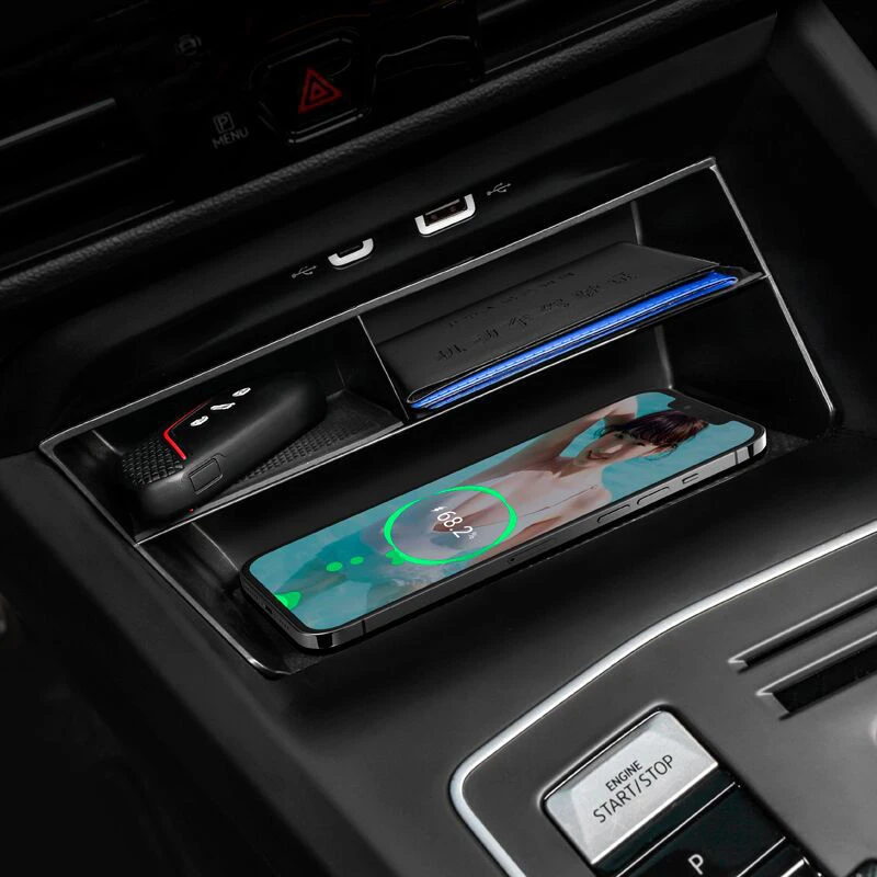 大众高尔夫8代中控储物盒专用GTI/rline车内装饰用品改装件收纳盒