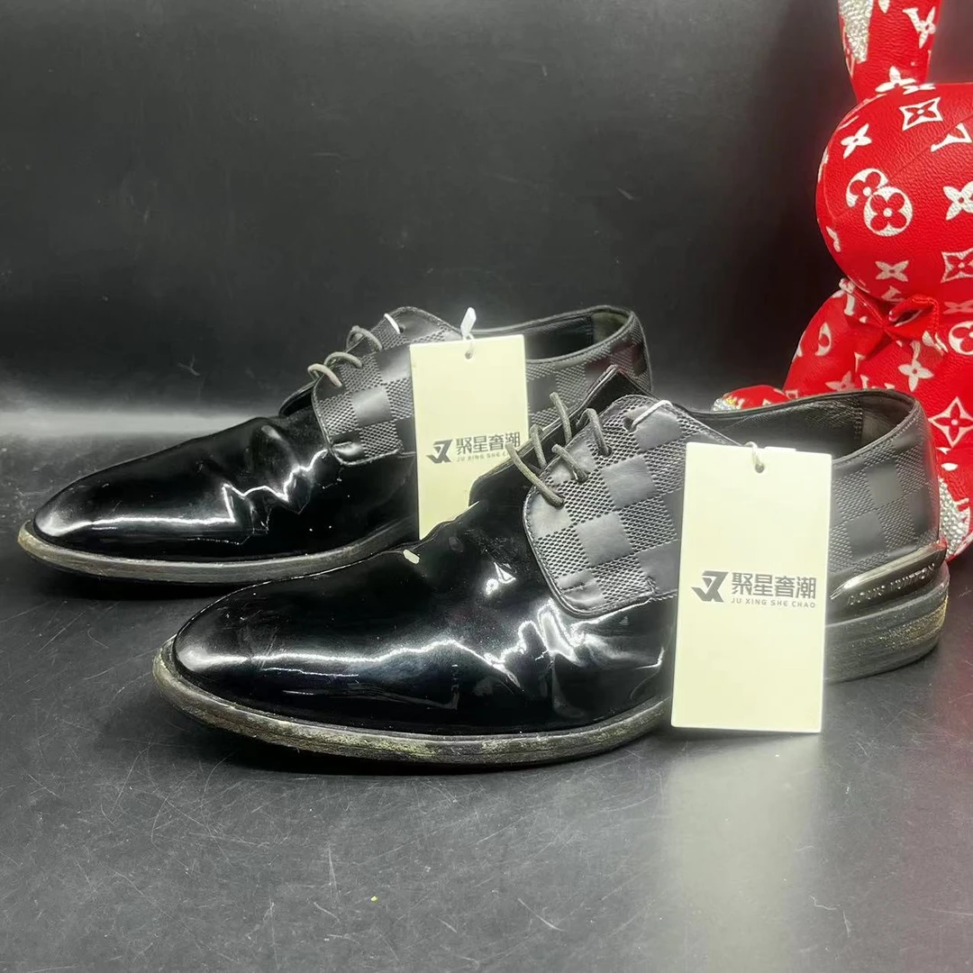 LouisVuitton/路易威登【聚星甄选】男士棋盘格皮鞋 40.5码 ddm502