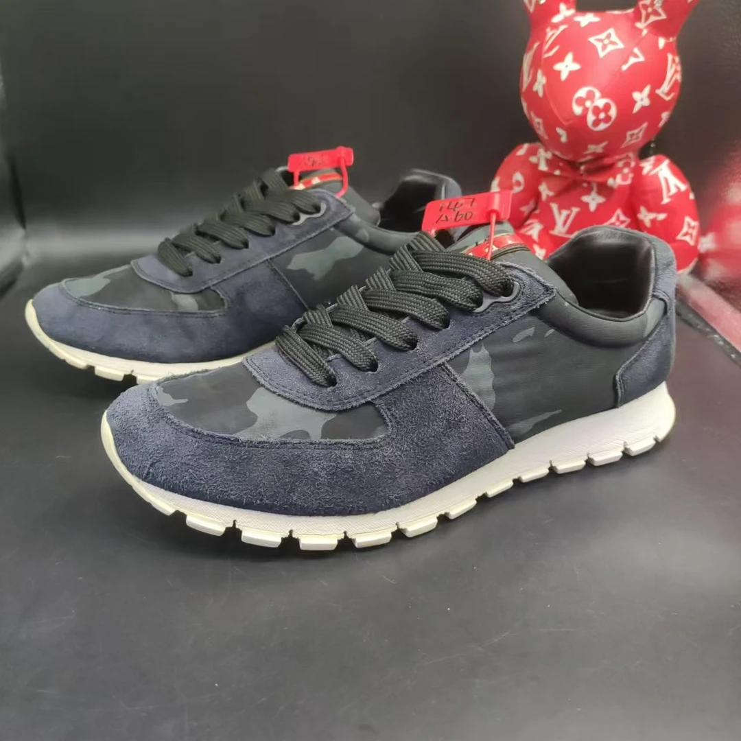 【聚星福利】Prada/普拉达男士休闲时尚蓝色迷彩运动鞋41.5欧码147