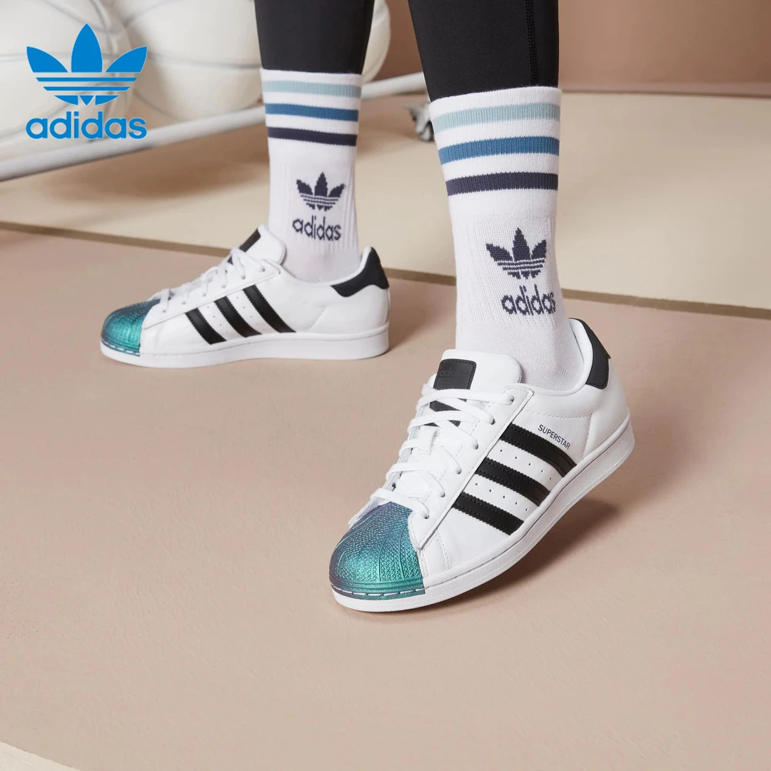 Adidas/阿迪达斯春季新款三叶草男女运动休闲舒适耐磨板鞋FW6387