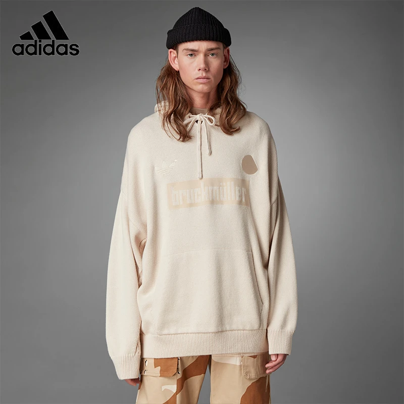 Adidas阿迪达斯上衣BLUE VERSIONKNIT HOODY运动连帽套头衫H33462