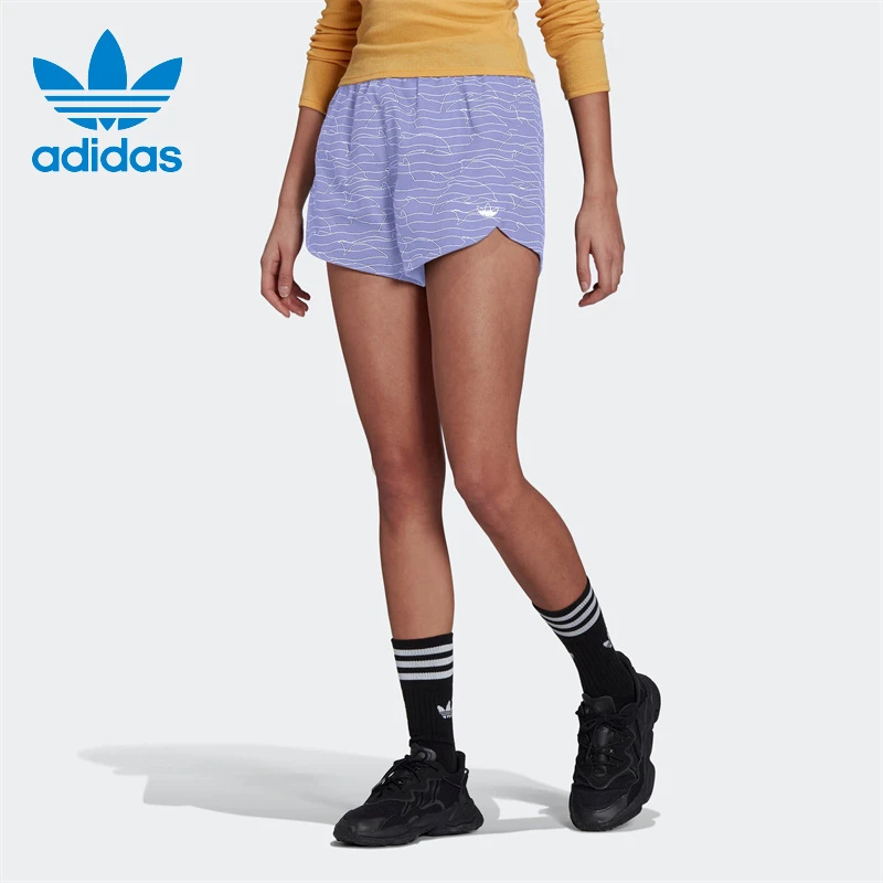 Adidas阿迪达斯三叶草短裤女子夏季篮球羽毛球运动休闲短裤GN4468