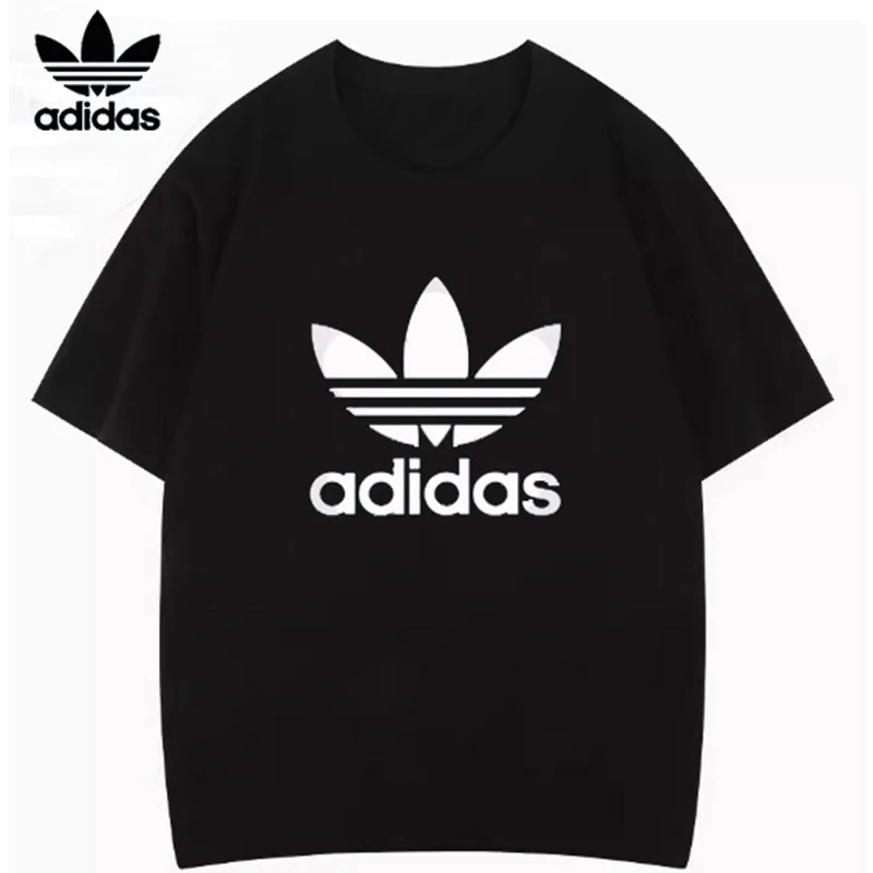 Adidas/阿迪达斯儿童短袖夏季百搭经典三叶草休闲透气T恤H25245