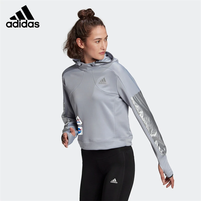 Adidas/阿迪达斯卫衣女子春秋SPACE HOODIE W 跑步运动服装GK6995