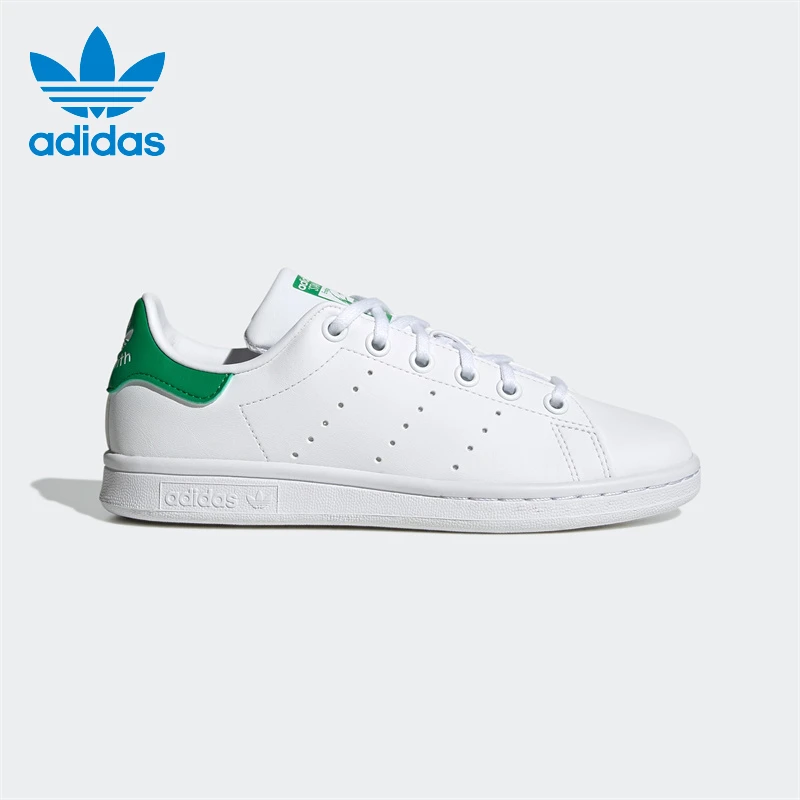 Adidas阿迪达斯女鞋STAN SMITH J经典绿尾运动板鞋小白鞋FX7519