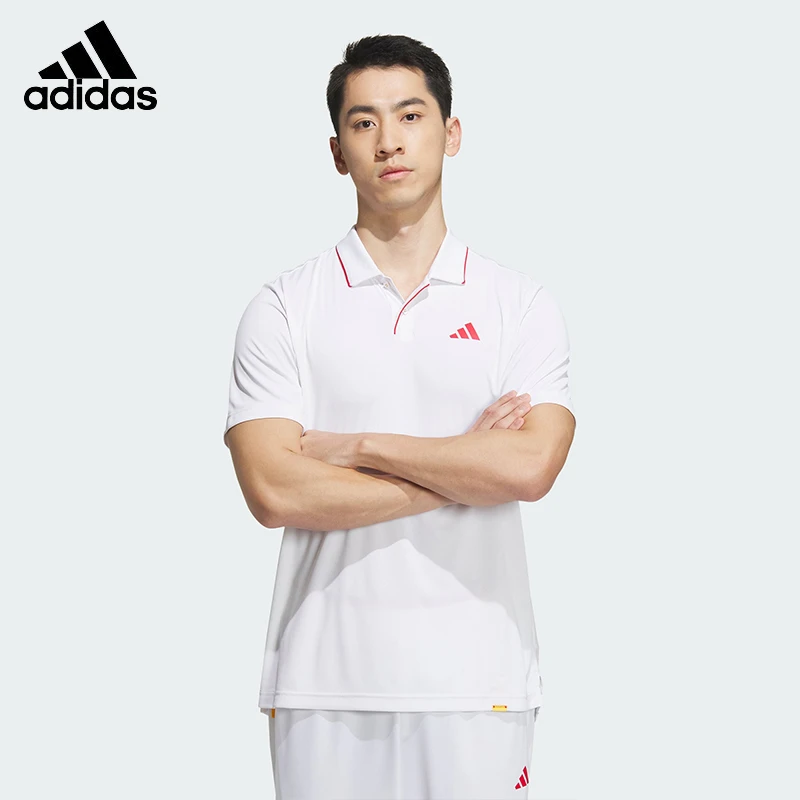 Adidas阿迪达斯运动短袖中国网球国家队同款翻领POLO衫IV7579