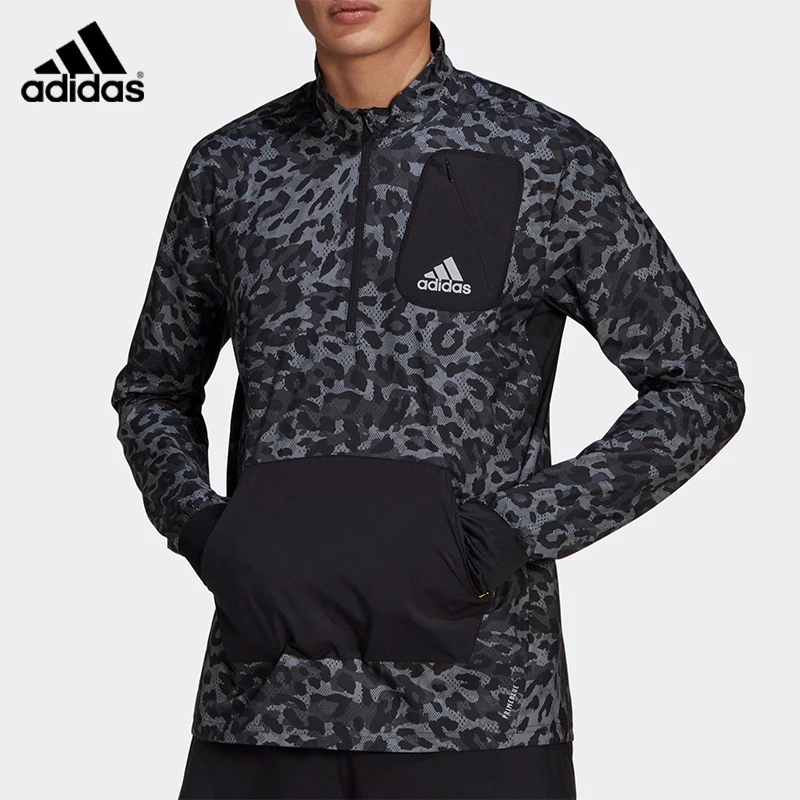 Adidas阿迪达斯外套男子秋季薄款休闲运动舒适梭织套头衫 GH7308