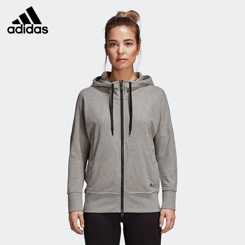 Adidas/阿迪达斯女款时尚上衣WL HoodedCvrUp休闲运动茄克CX0455