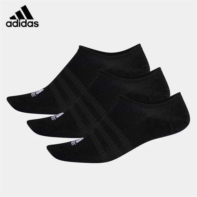 Adidas阿迪达斯男袜女袜新款夏季透气三双装浅口袜子运动袜DZ9416