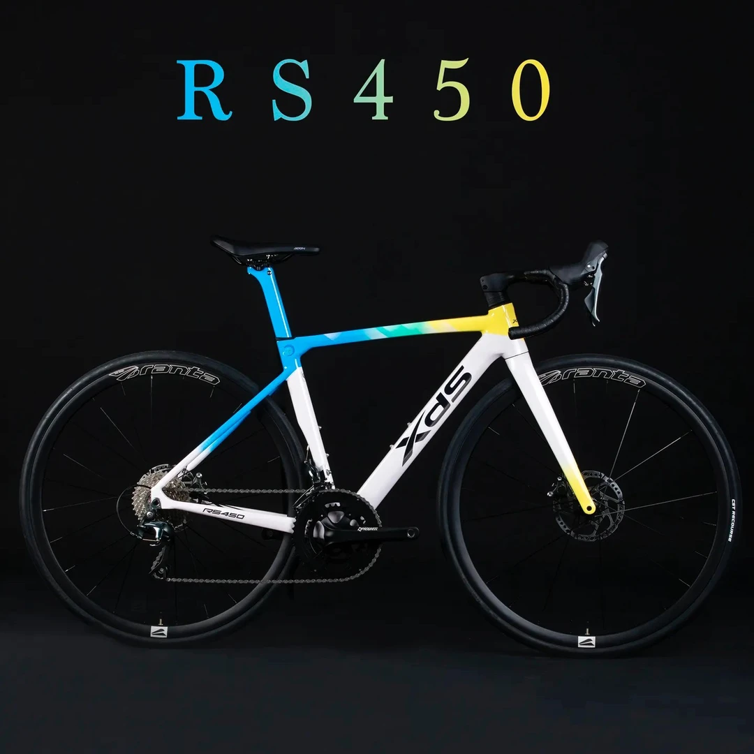 喜德盛2024公路车RS450PRO环青海禧玛诺R4700套件桶轴破风设计竞