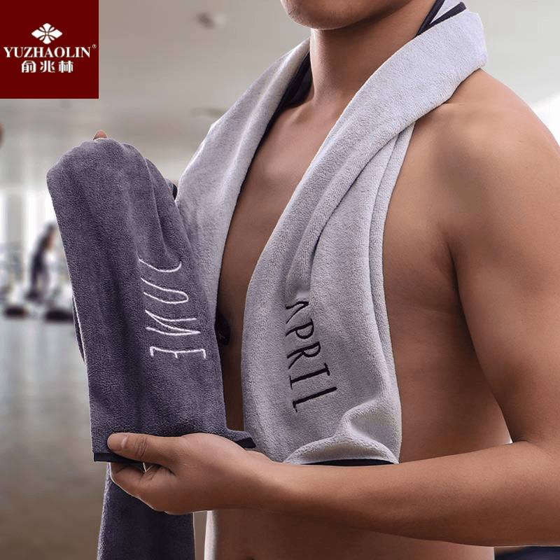 俞兆林纳米纤维专业运动毛巾羽毛球跑步健身房加长柔软吸汗运动巾