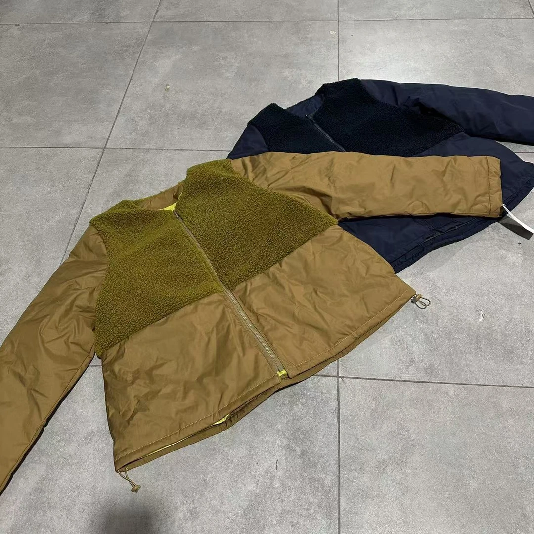 小版型防风保暖拼接外套