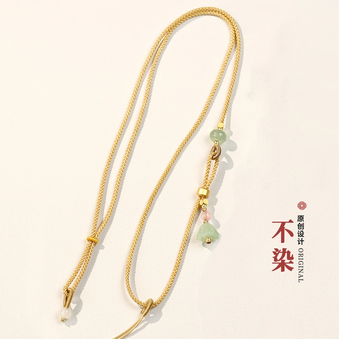 非金属布艺项链 手工编织项链挂绳吊坠绳男女挂件绳#C13A2-15，17