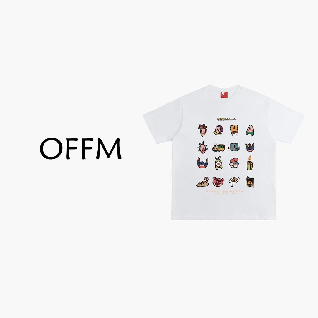 Off Monday【玩具总动员】纯棉短袖T恤 美式街头复古短袖男女同款