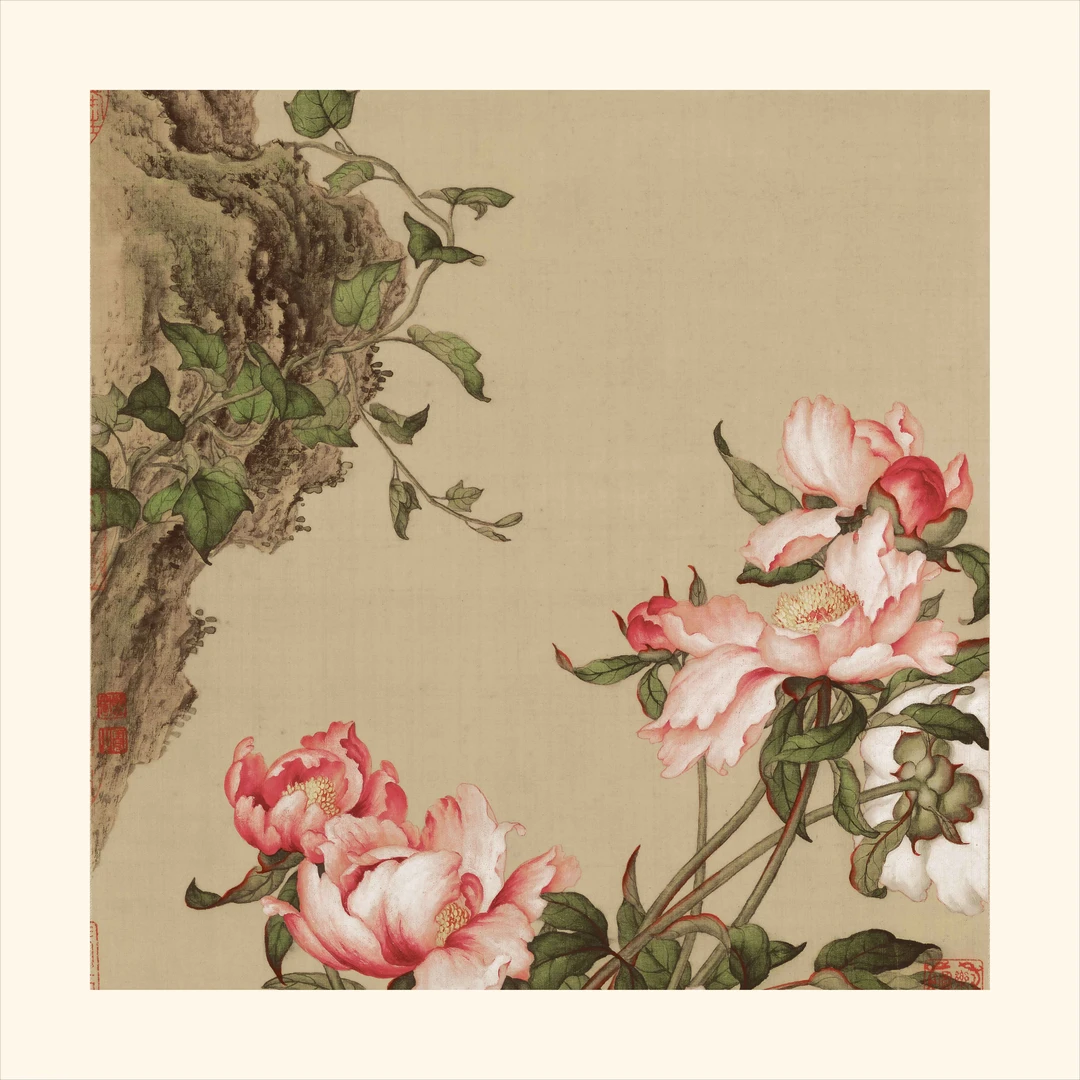 《福袋专用》斗方宣纸画芯艺术微喷宣纸复刻锦绫装裱客厅玄关装饰画