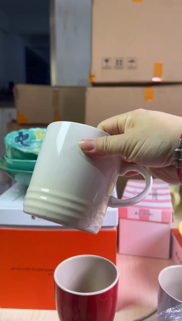 【闪购商品】盘微瑕-350ml马克------米白