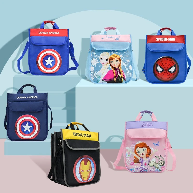 小学生补习袋补课袋手提包拎书帆布袋卡通男女童可斜挎收纳