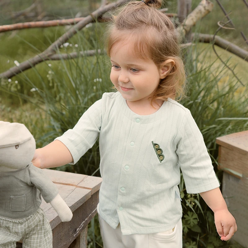 muaqiaqia 北欧风男女童外套薄款宝宝空调衫儿童上衣4YXU087