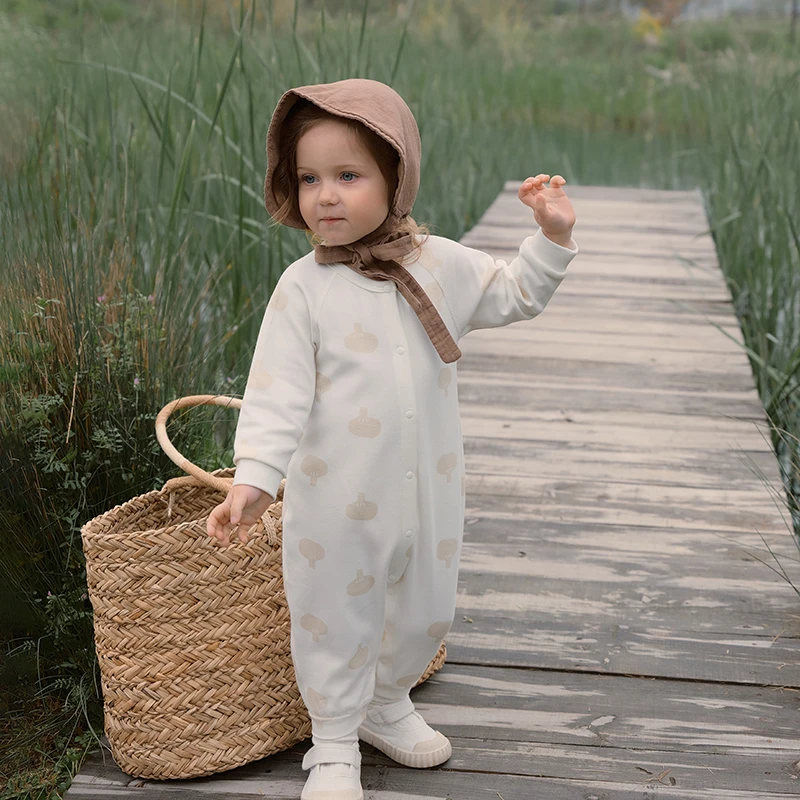 muaqiaqia 北欧风男女宝宝连体衣婴儿衣服哈衣爬服春秋装4YCH060