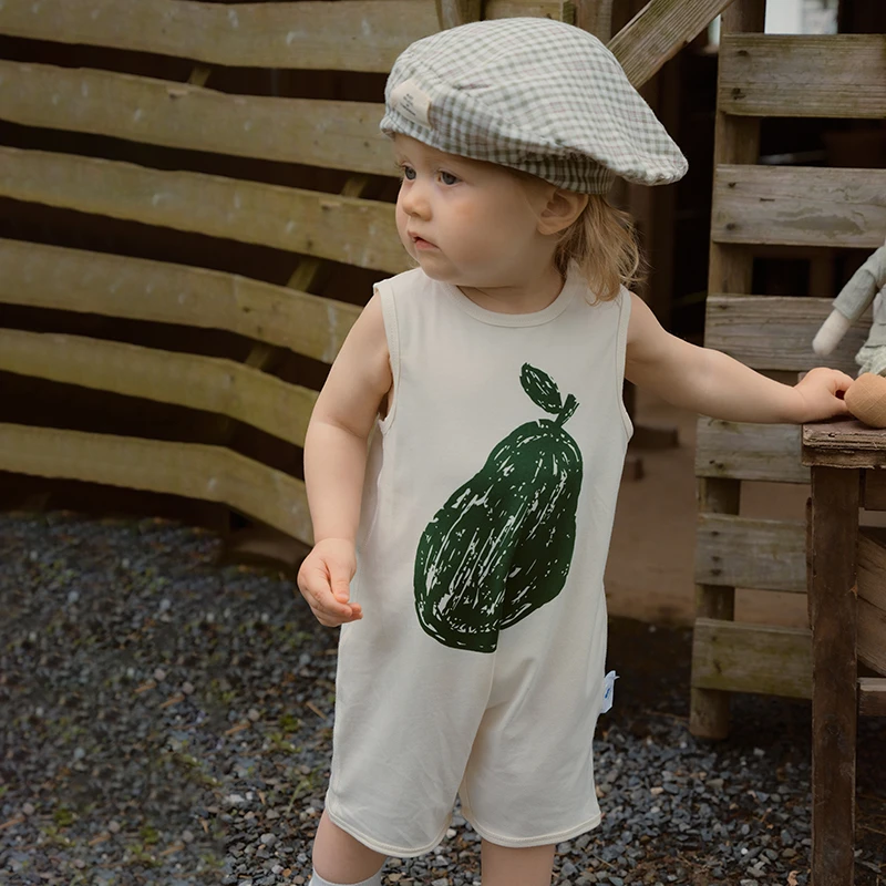 muaqiaqia 婴儿衣服男女童夏装连体衣北欧风哈衣宝宝爬服4YXH034