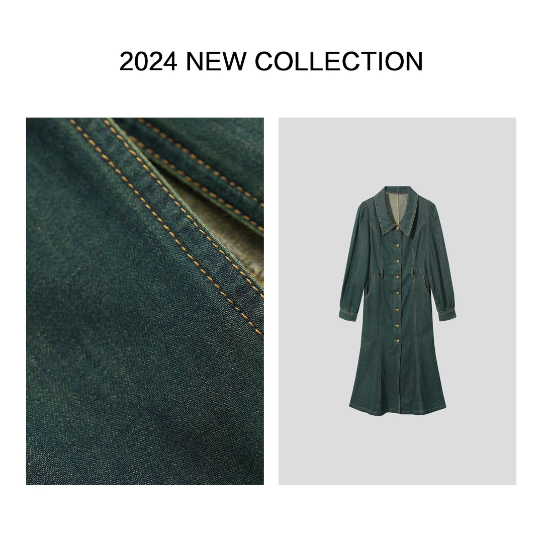 【小依专享】 L5F10019 柔软直筒休闲长裙 0019