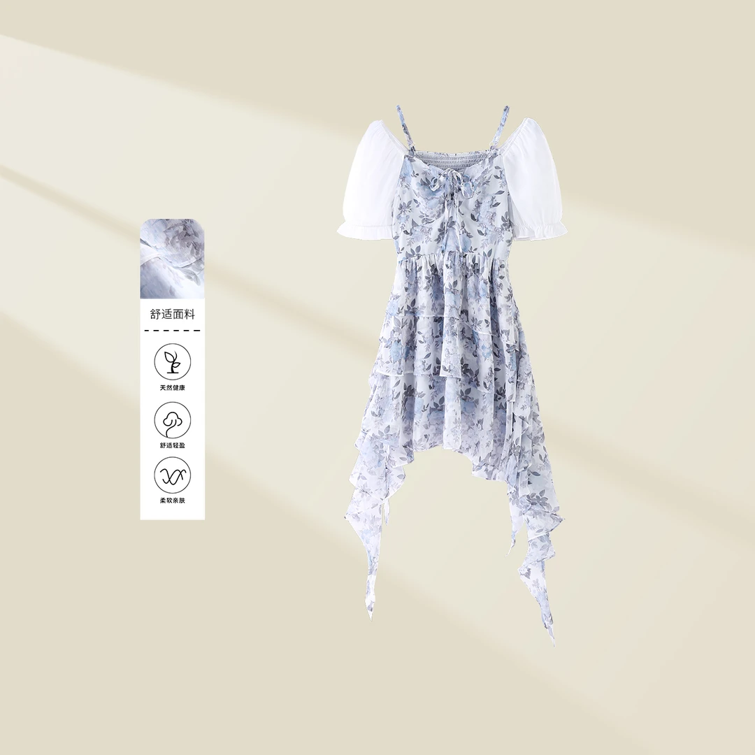 【小依专享】L132123 夏日风情：轻盈透气女士连衣裙-2123