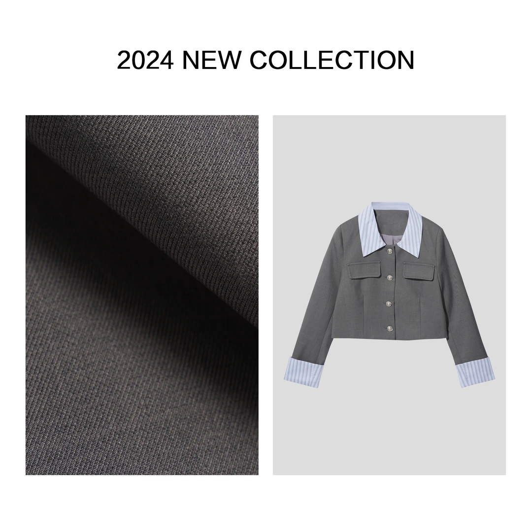 【小依专享】W5F16012 新款韩版修身显瘦长袖衬衫 -6012