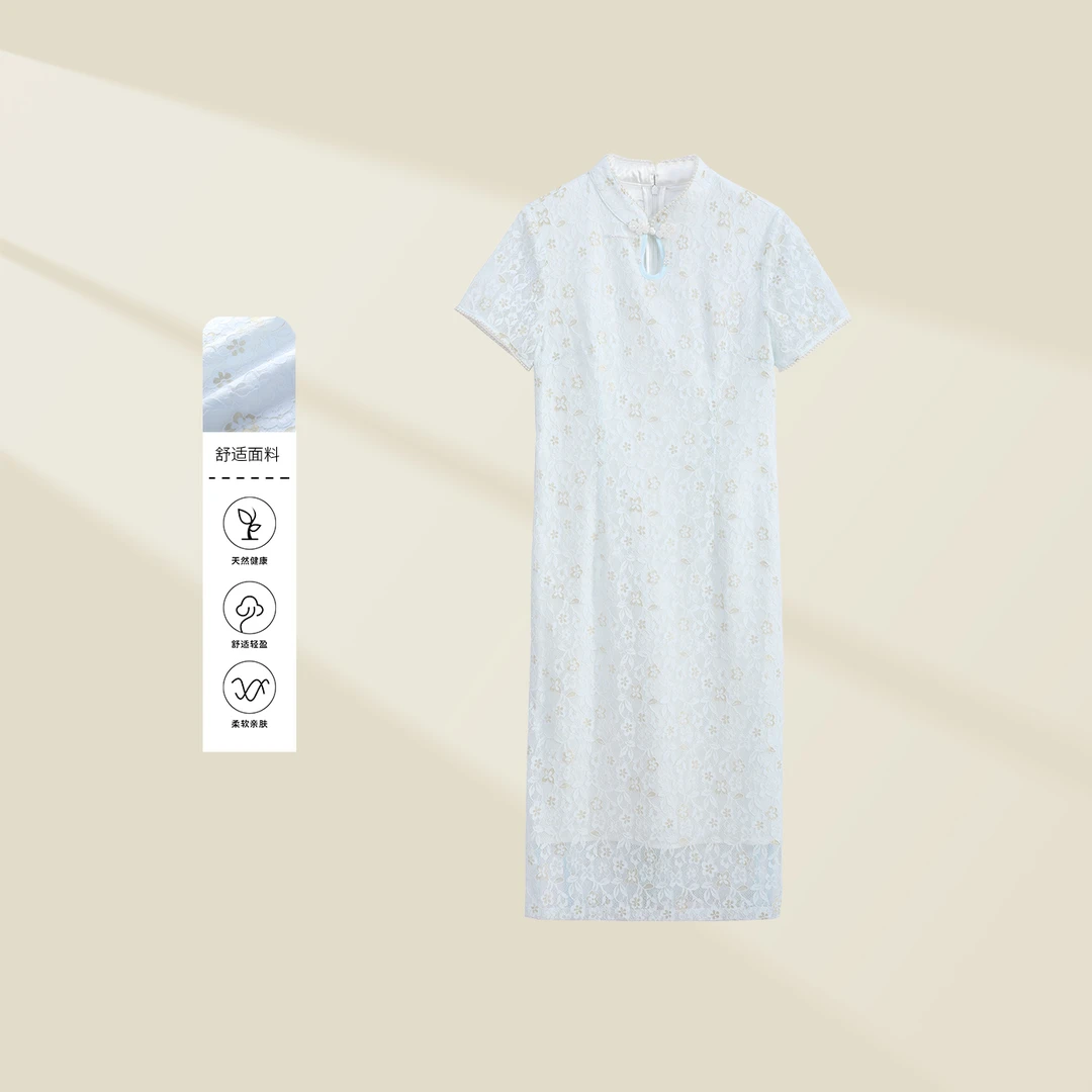 【小依专享】L5326023A 夏季碎花复古连衣裙-6023