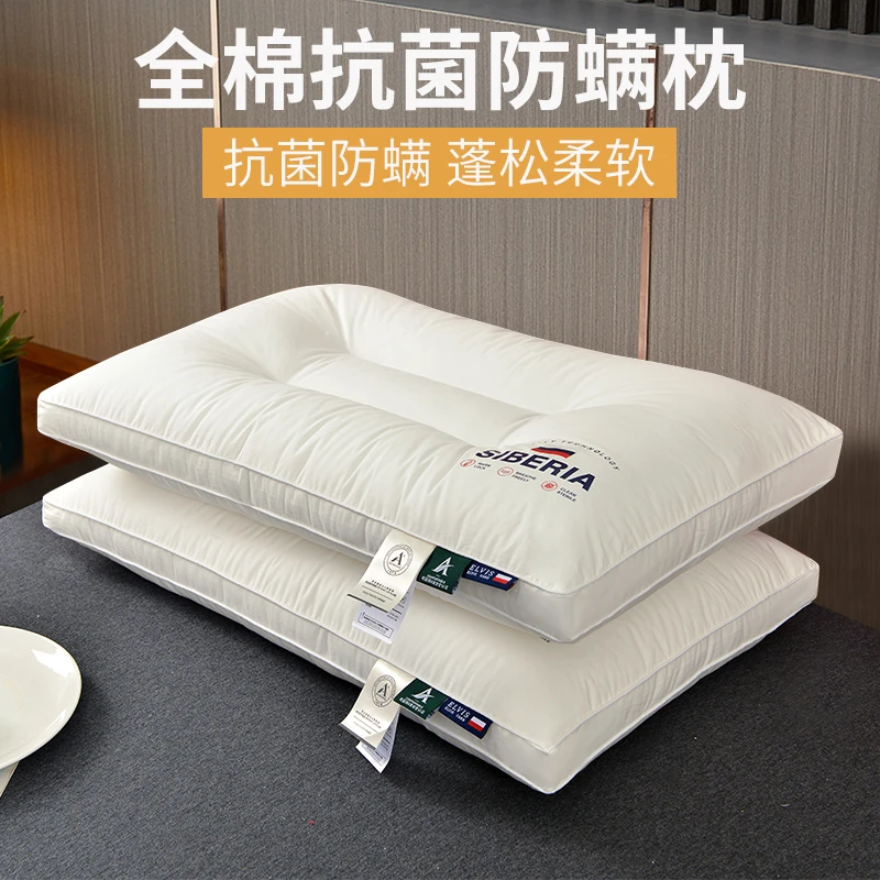 枕头枕芯护颈椎助睡眠家用一对套装酒店宿舍学生专用单人高整头男