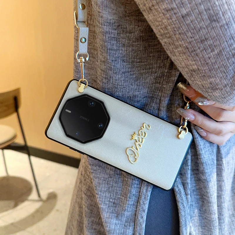 非凡大师手机壳高档华为Mate 60RS背带挂绳保护套mate60/50/40RS