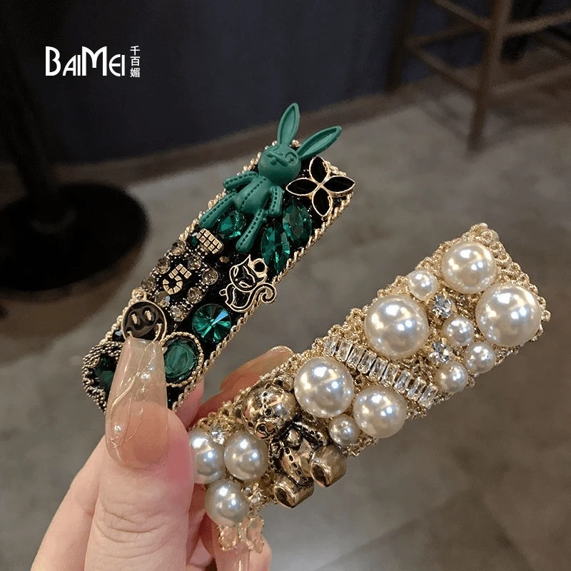 一字夹侧边夹发夹网红森系发饰兔子小熊气质碎发夹子