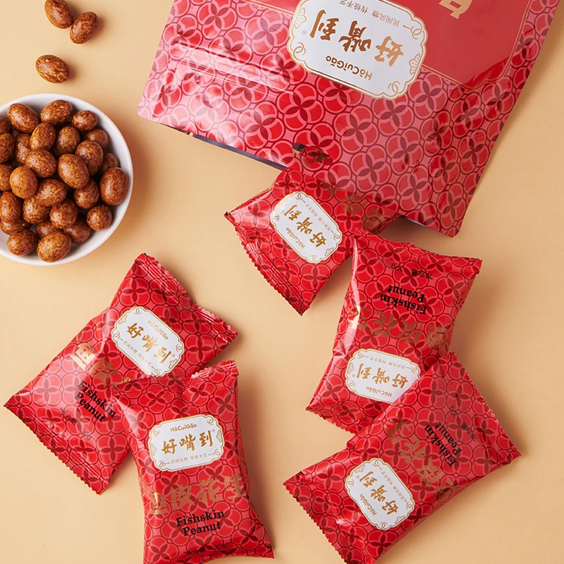 好嘴到正宗鱼皮花生原味240g/袋双11好物宝藏零食解馋花生零食