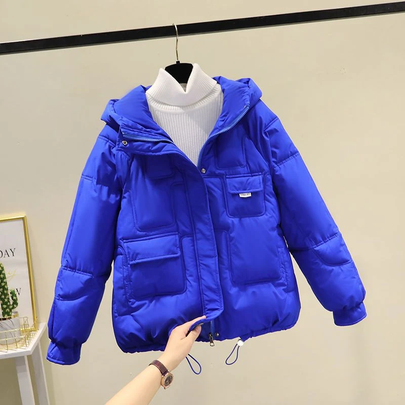 秋冬羽绒服女2023爆款冬季新款韩版宽松棉衣洋气小个子连帽棉款款