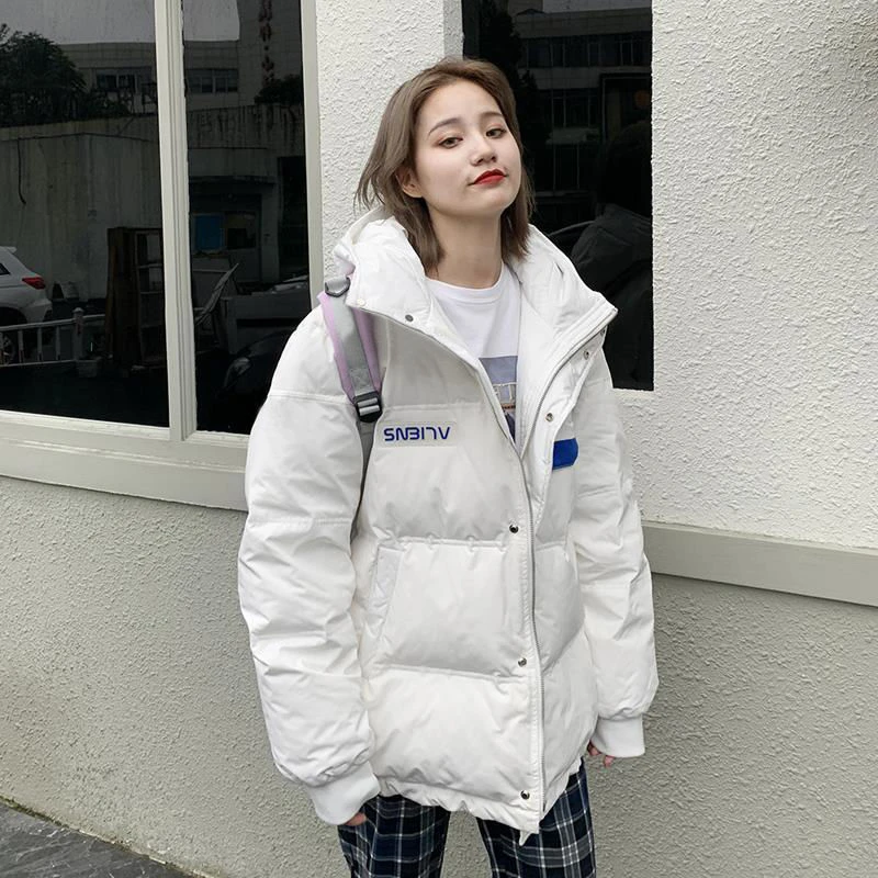 爆款2022年新款羽绒服女冬款韩版棉袄时尚宽松小个子加厚棉衣外款