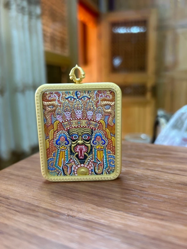 热贡纯手绘唐卡 扎基拉姆