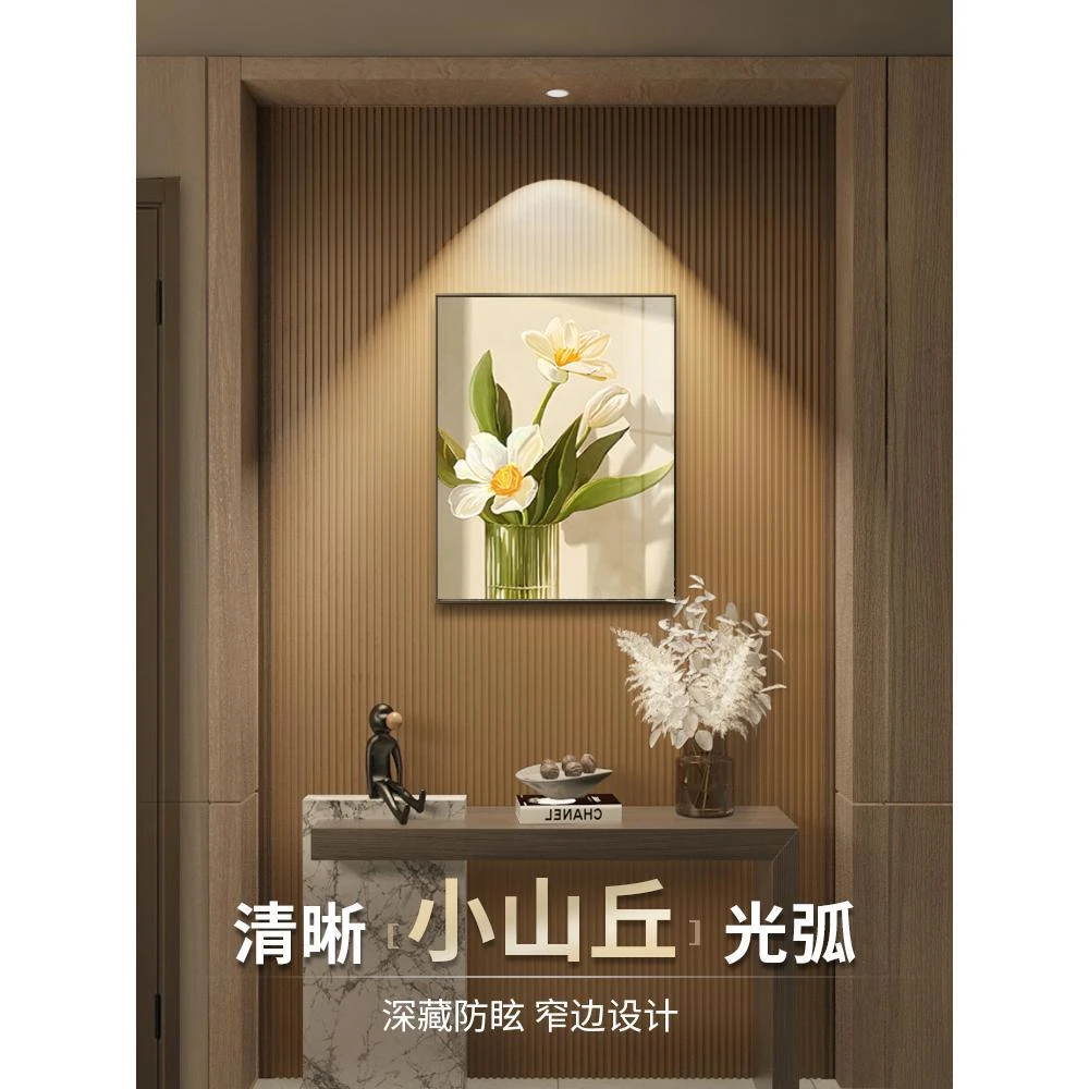 小山丘射灯嵌入式防眩光洗墙射灯家用极窄边框led天花灯筒灯客厅