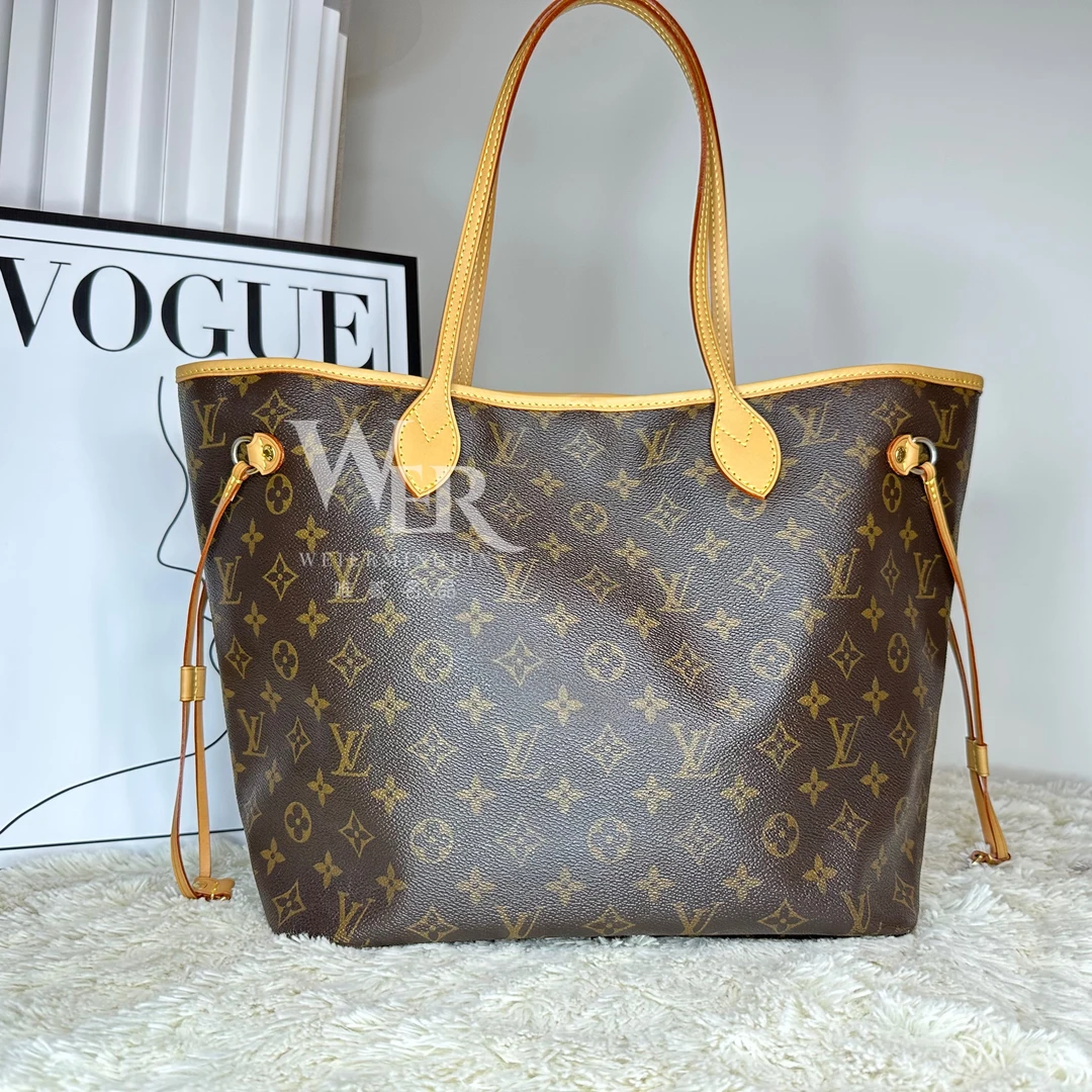 99新 LouisVuitton/路易威登 lv通勤neverfull购物袋/单肩手提包
