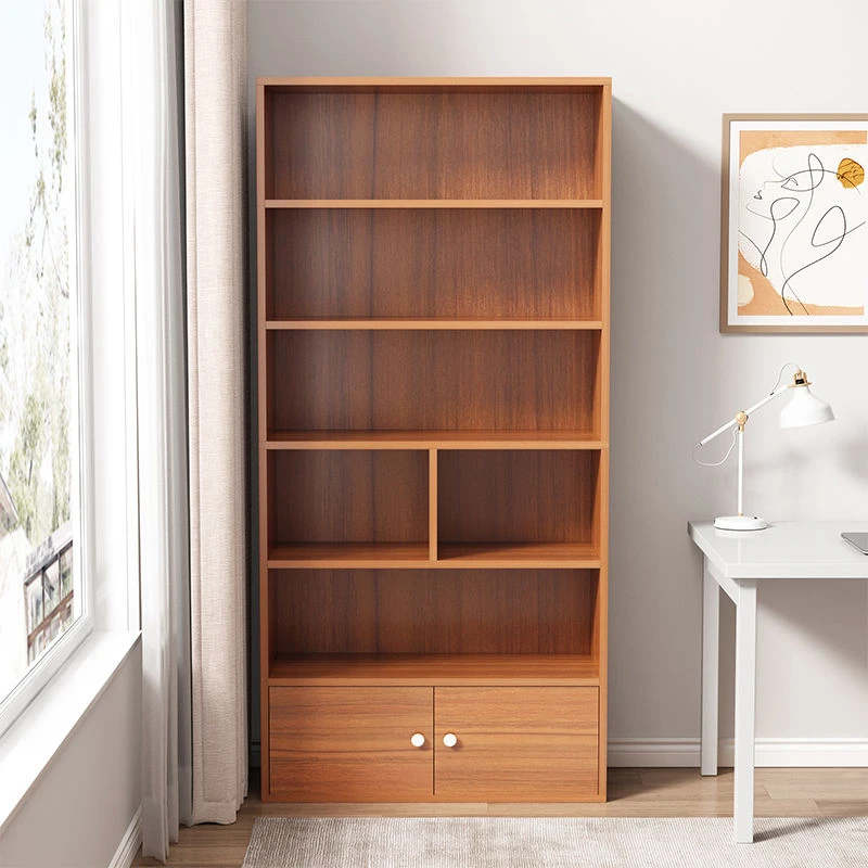 收纳书架落地简约学生家用书柜卧室多层置物架宿舍储物靠墙置物柜