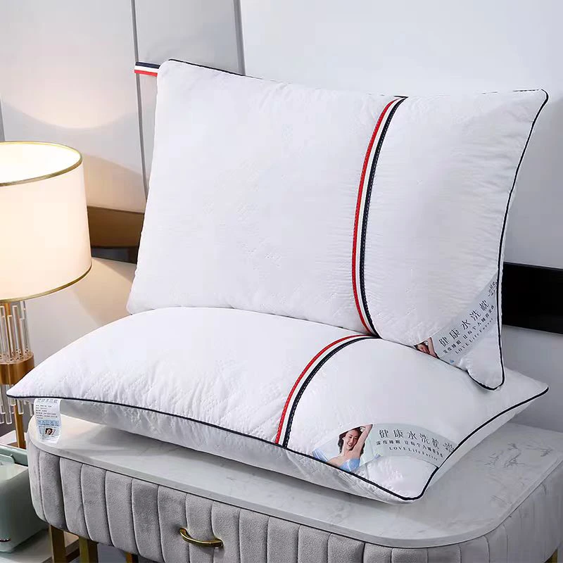 彩条水洗枕懒人枕 酒店 成人 家用 可机洗枕