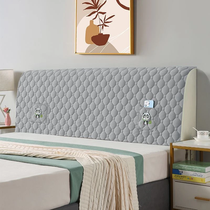 2025新款简约软包加厚防撞床头套防尘遮丑夹棉拆洗四季床头罩