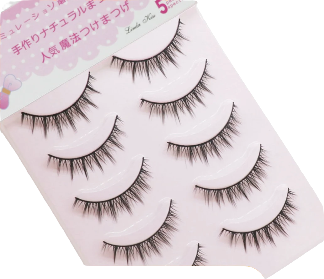 日系加密款硬梗假睫毛 浓密太阳花系列款 裸妆 睫毛006