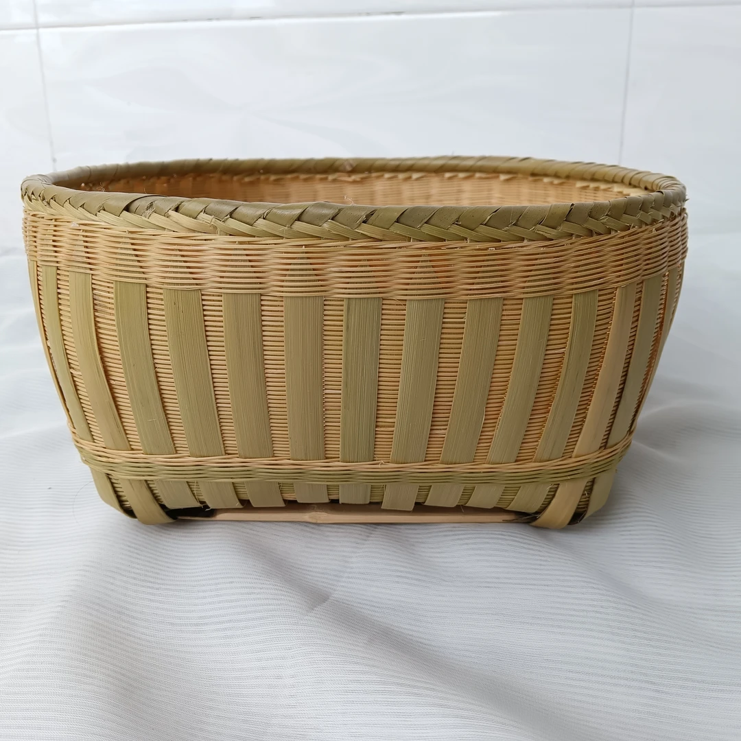 非遗手工竹篮竹编全青蔑高端小箩筐