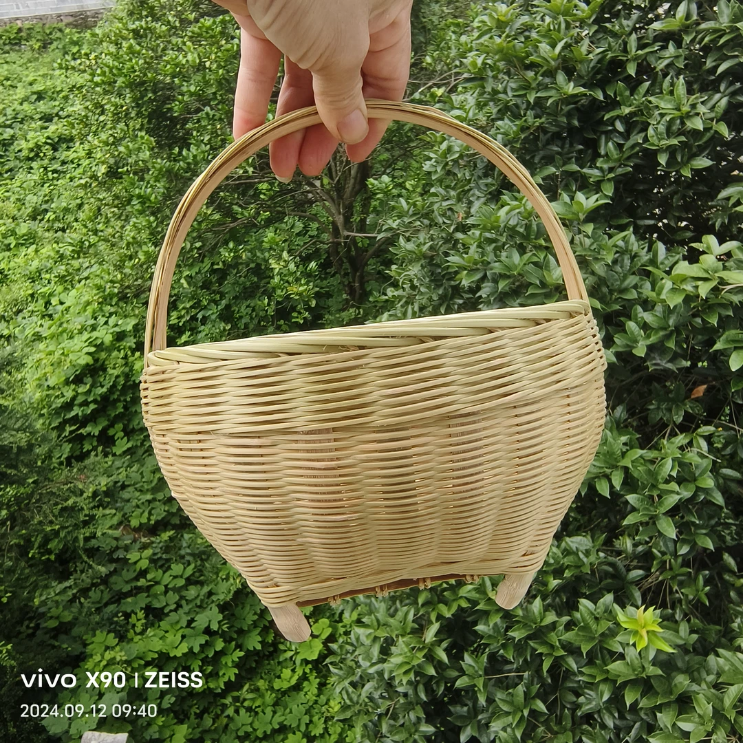 非遗迷你版竹编小篮子手工