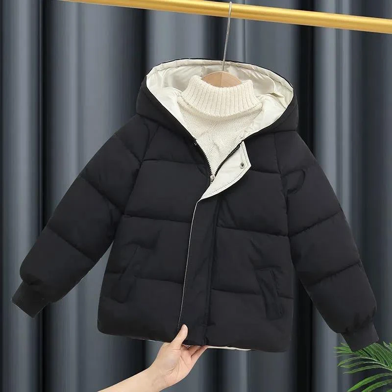 冬季新款儿童羽棉服洋气加厚保暖外套棉衣男女中小童韩版棉袄潮