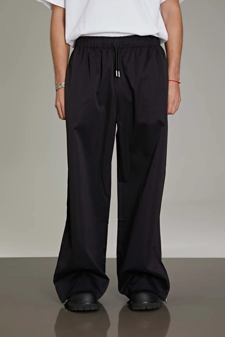 ohdia顶天立地A字廓形垂感薄款男直筒宽松阔腿休闲长裤