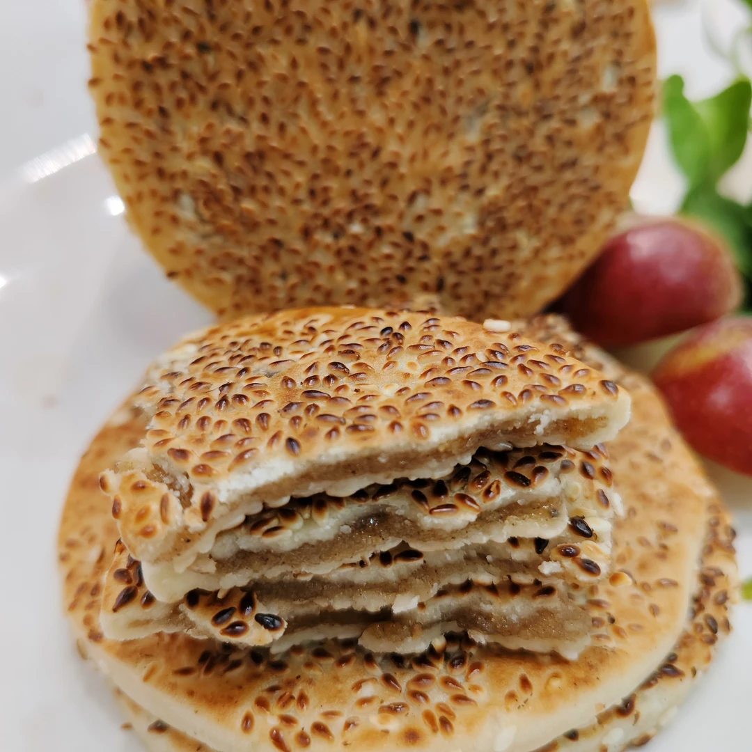 川渝特产开州冰薄传统老式手工芝麻饼