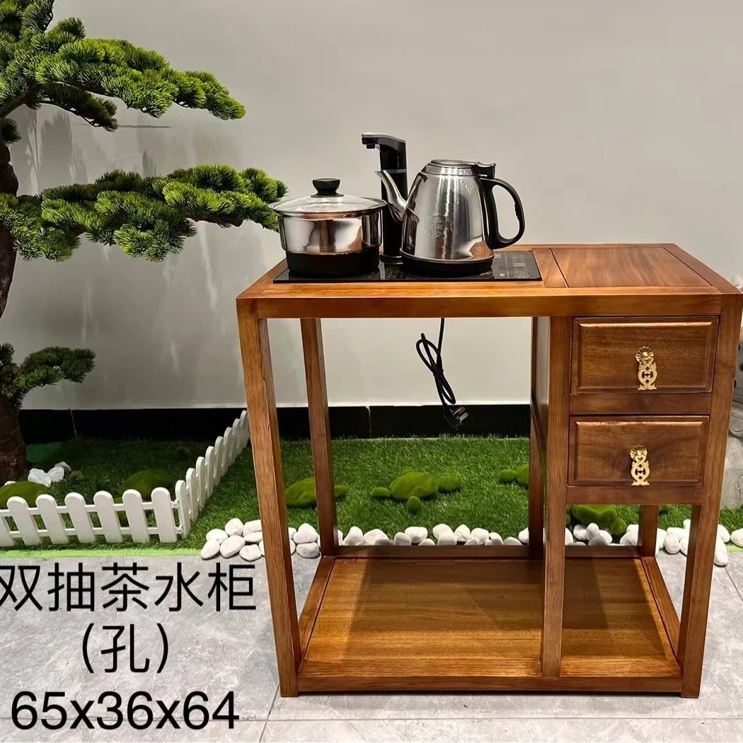 胡桃木茶水柜边柜