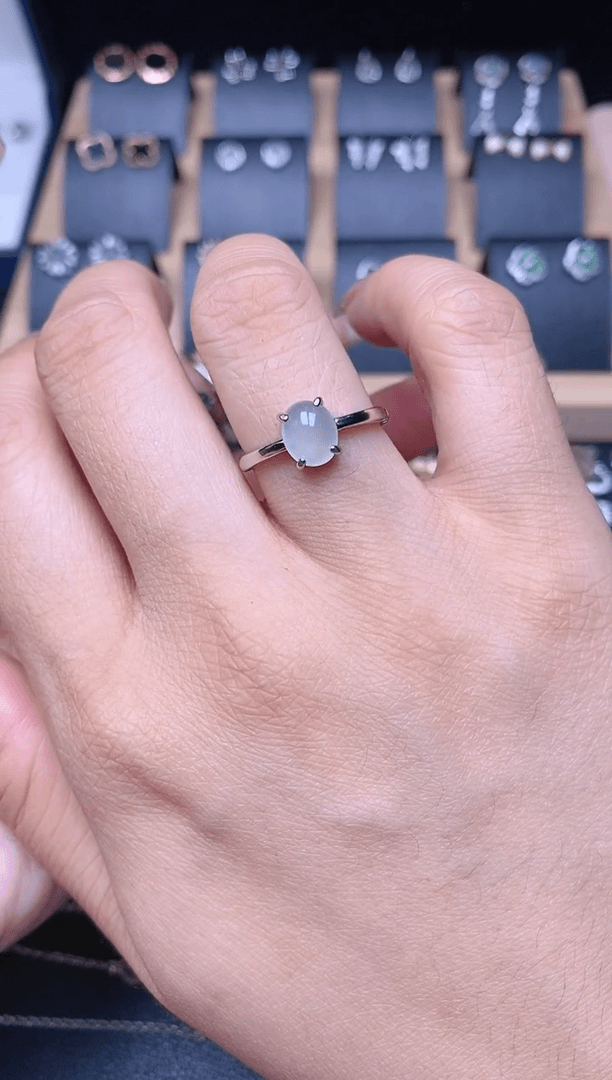 【闪购商品】翡翠戒指银S925镶嵌XX多样性发一